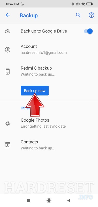 note 4 sync all contacts to google